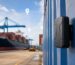 4G long battery asset GPS tracker attached to shipping container for logistics monitoring