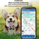 Pet GPS tracker product detail image for pet location monitoring