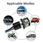 AW21B GPS tracker PCBA board product detail image for OEM tracker manufacturing