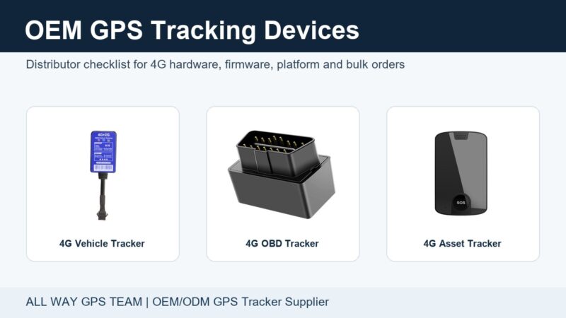 OEM GPS tracking devices including 4G vehicle tracker OBD tracker and asset tracker for distributors