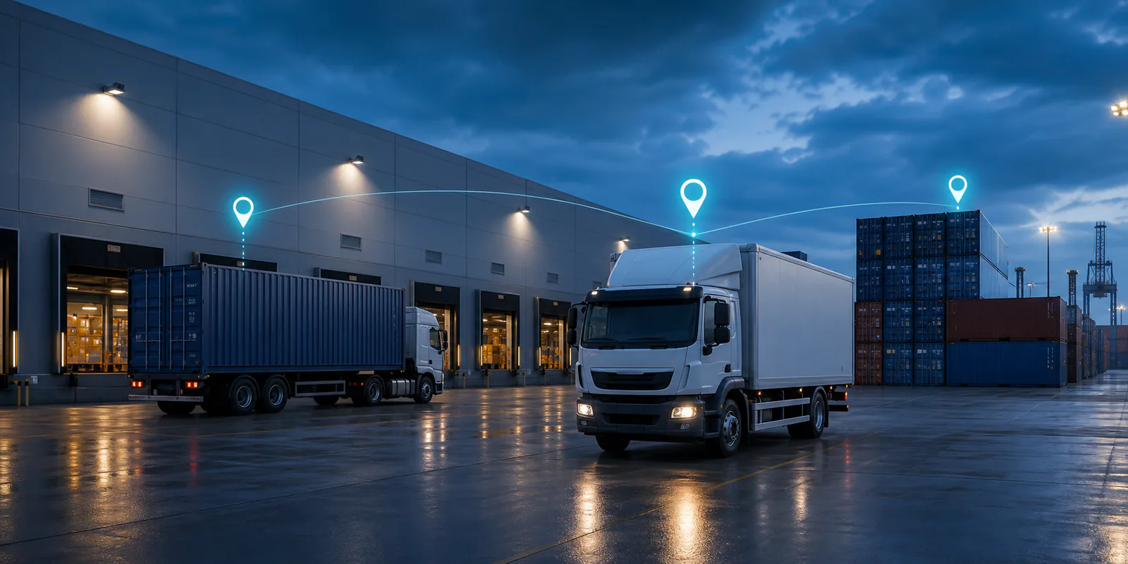 GPS tracking system for logistics vehicles, trailers and containers
